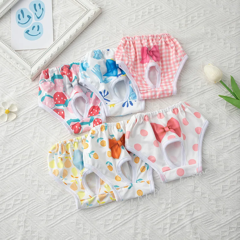 Bragas sanitarias reutilizables, pañales lavables para perros pequeños, pantalones fisiológicos para perros y mujeres, pantalones cortos, suministro para menstruación de mascotas y gatos masculinos - imagen 3