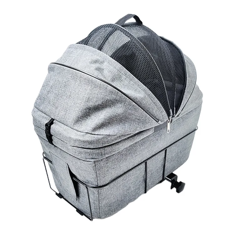 Bolsa plegable para perros y mascotas, bolsa de aire de viaje para mascotas, cesta para bicicleta, mochila de seguridad, jaula para gatos, suministros portátiles para perros de gran capacidad - imagen 4