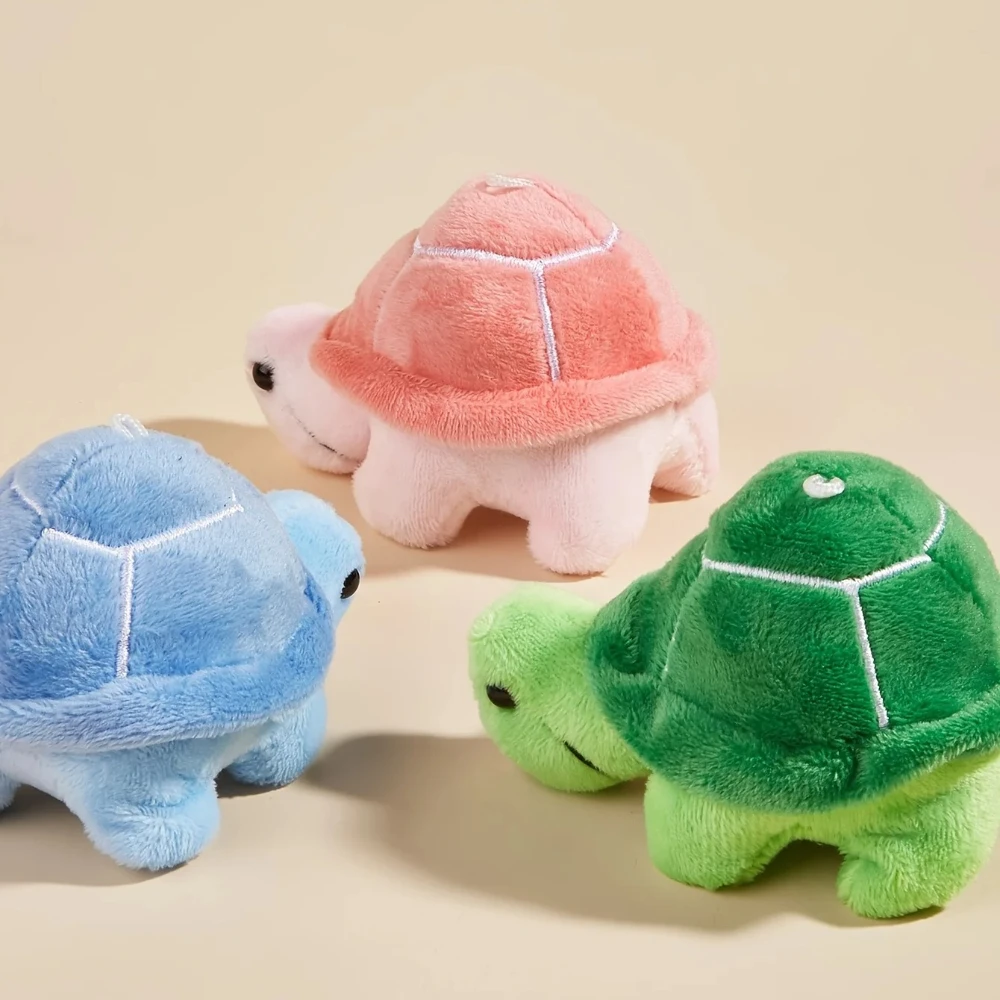 Juguete de peluche en forma de tortuga para perros para moler los dientes y limpiar los dientes para jugar interactivo - imagen 5