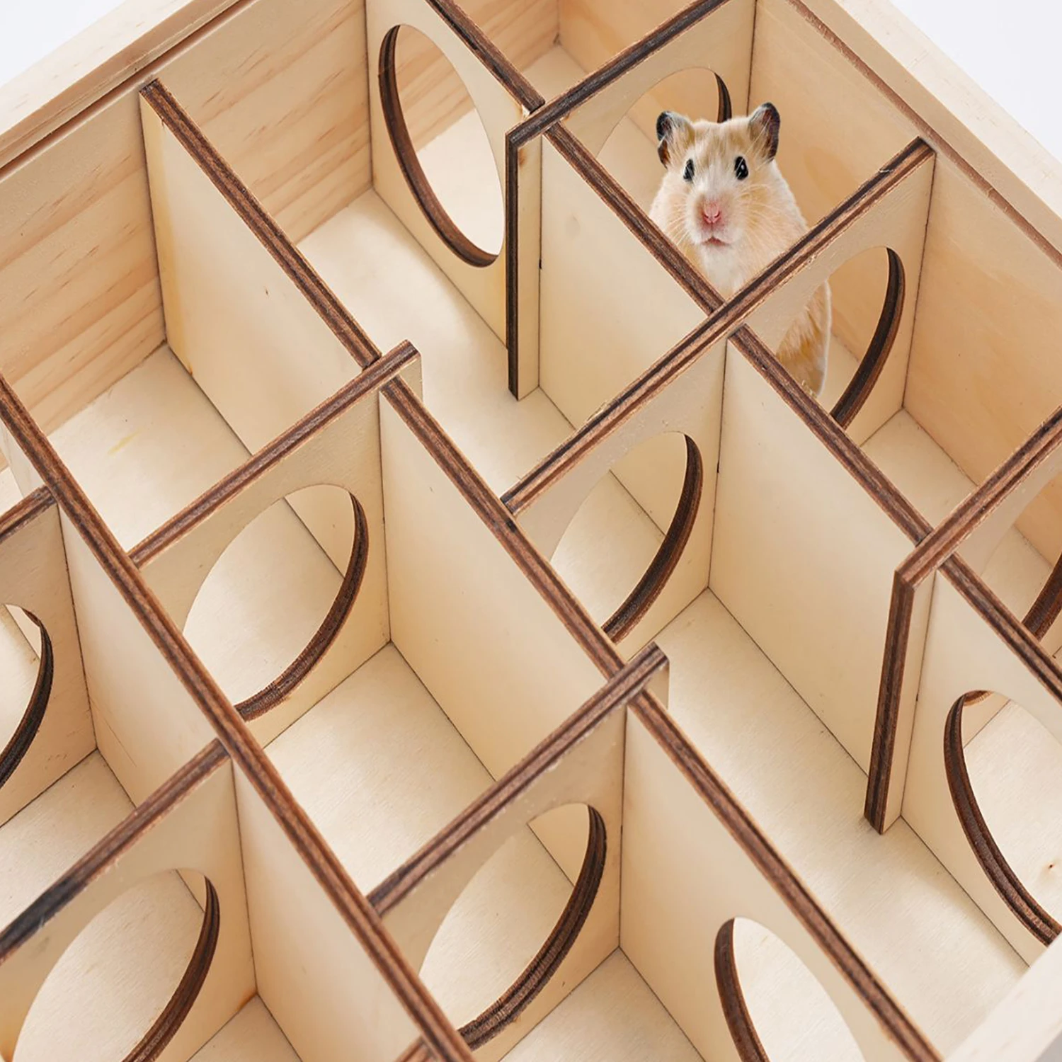 Jaula para hámster, jaula de juguete de oso de alambre dorado, especial para crear paisajes y aliviar el aburrimiento, túneles de perforación, laberinto para evitar nidos