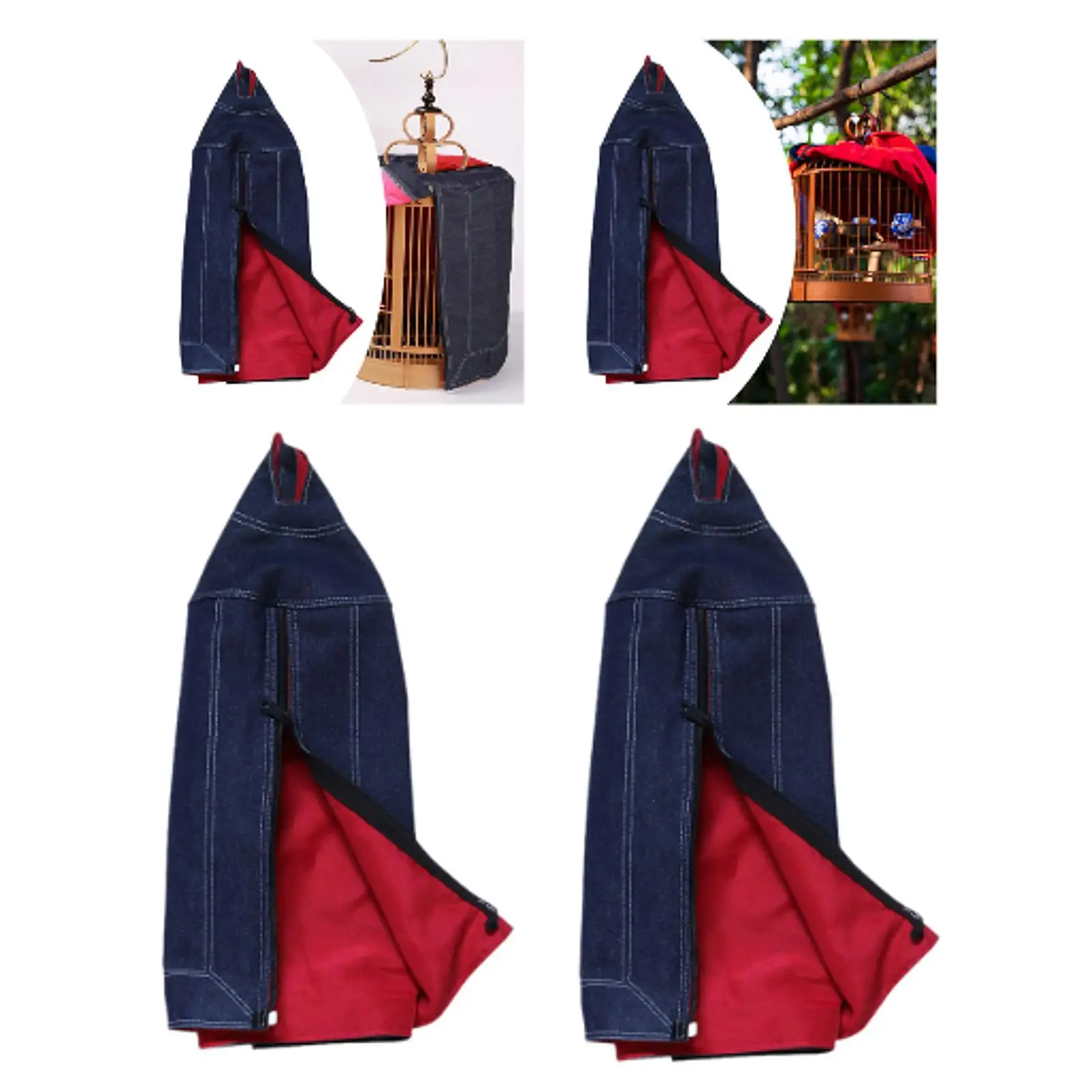 Bird Cage Cover Blackout Cover Dustproof Sunproof Sturdy Washable Cover Parrot Cage Catcher Cover for Macaw Budgies Cockatoo