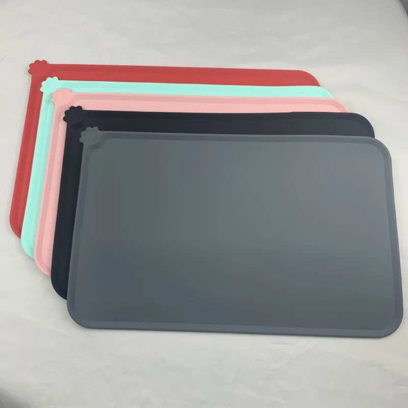 Mantel Individual impermeable para mascotas, Kit de comida para perros, almohadilla de alimentación de silicona, suministros de productos para mascotas, manteles individuales de calidad alimentaria, accesorios - imagen 3