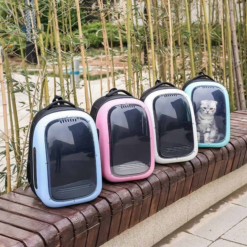 Bolsa para gatos portátil, transpirable, gran espacio para salir, bolsa plegable para mascotas, mochila para mascotas, mochila transportadora para gatos - imagen 2