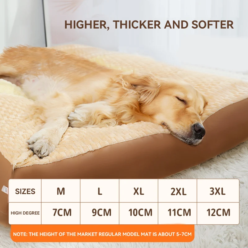 HOOPET Perrera para Perros, estera para dormir cálida de invierno, totalmente extraíble, lavable, perro grande, Golden Retriever, sofá para Perros, estera para Perros, camas para Perros de Invierno - imagen 2