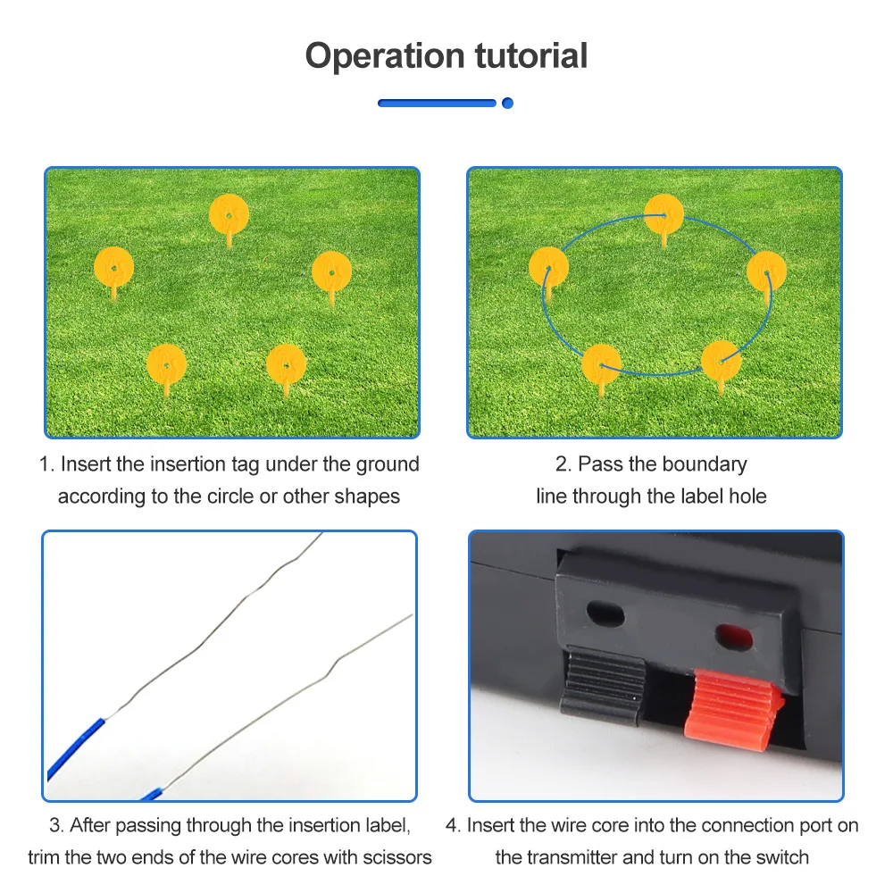 W-227-Cerca electrónica para perros, Collar de entrenamiento para perros, receptores recargables, sistema de contención para mascotas, suministros para perros - imagen 5