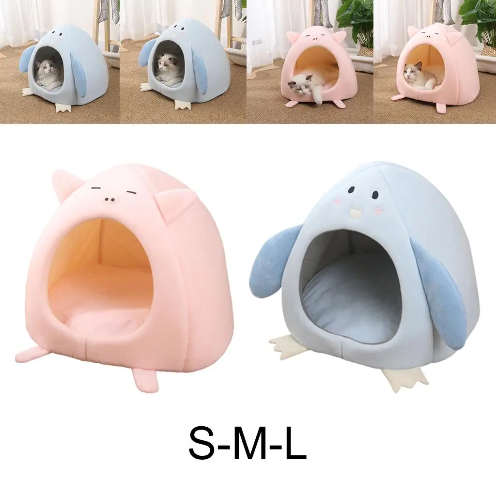 Cama suave para perro Adorable, nido de dormir de invierno para animales pequeños, Gato y cachorro - imagen 4