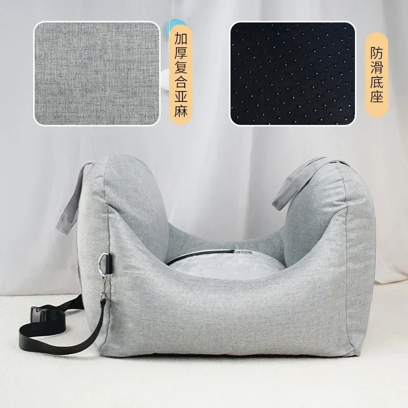 Nido de coche para mascotas, alfombrilla de viaje para perros, asiento de coche portátil, casa de viaje, funda para asiento de coche, jaula para cachorros, accesorios para cachorros - imagen 3