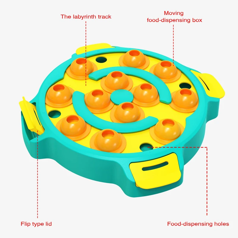 Juguete de rompecabezas para perros, laberinto de estimulación del cerebro, dispensador de comida para cachorros principiantes, Nivel Avanzado 2, juegos interactivos - imagen 3