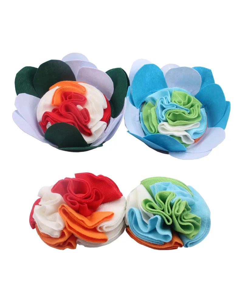 Almohadilla para olfatear mascotas, flores de colores con ventosas, entrenamiento para perros y mascotas, utensilios de juego para olfatear, suministros simples de cuencos con olor a comida lenta - imagen 2