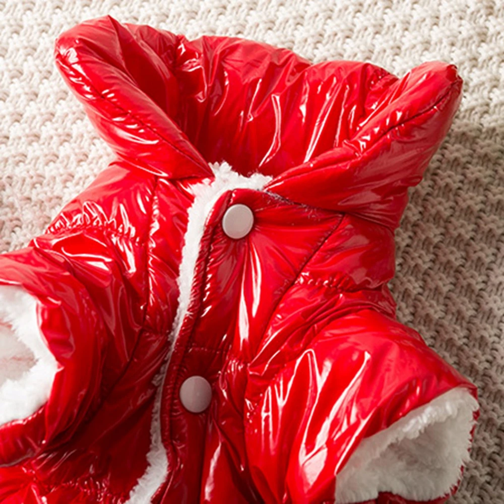 Ropa cálida de felpa para perro, Mono para mascota, traje de invierno para perro, chaqueta impermeable para perros pequeños y medianos, traje de Bulldog Francés - imagen 5