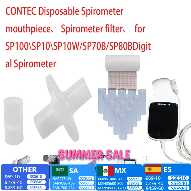 Boquilla espirómetro desechable - Empaque y presentación