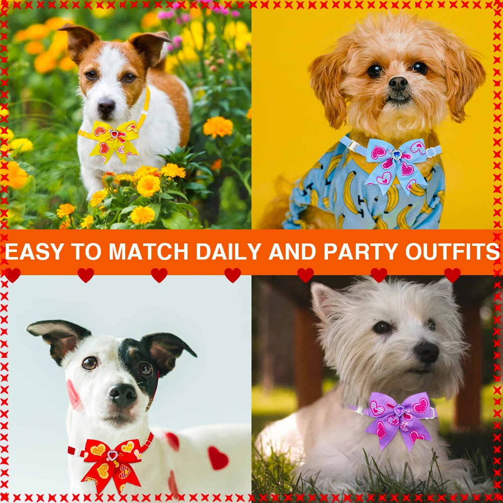Pajarita para perro pequeño – Accesorio Día de San Valentín - imagen 4