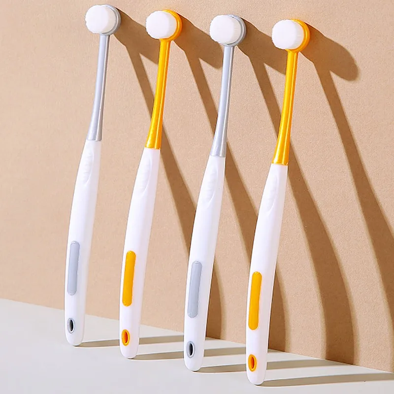 Cepillo de dientes para perros, cabezal redondo pequeño, cepillo de dientes para mascotas, pelo suave, cepillos de dientes para perros, limpieza de dientes para perros, cepillo de dientes denso para gatos, productos para mascotas - imagen 2