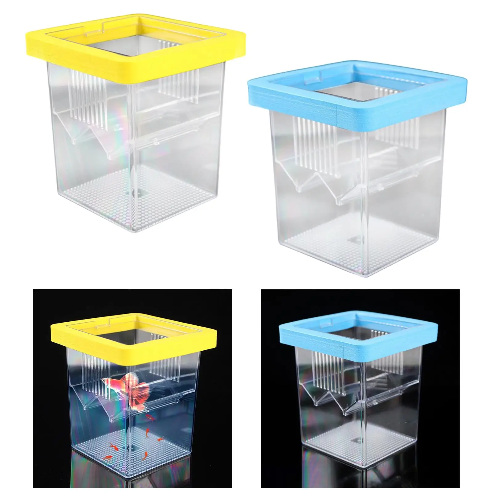 Caja de cría para pecera, caja de cría de peces, mini estuche de aislamiento para freír pescado, tanque de cría flotante, caja para incubar, - imagen 4