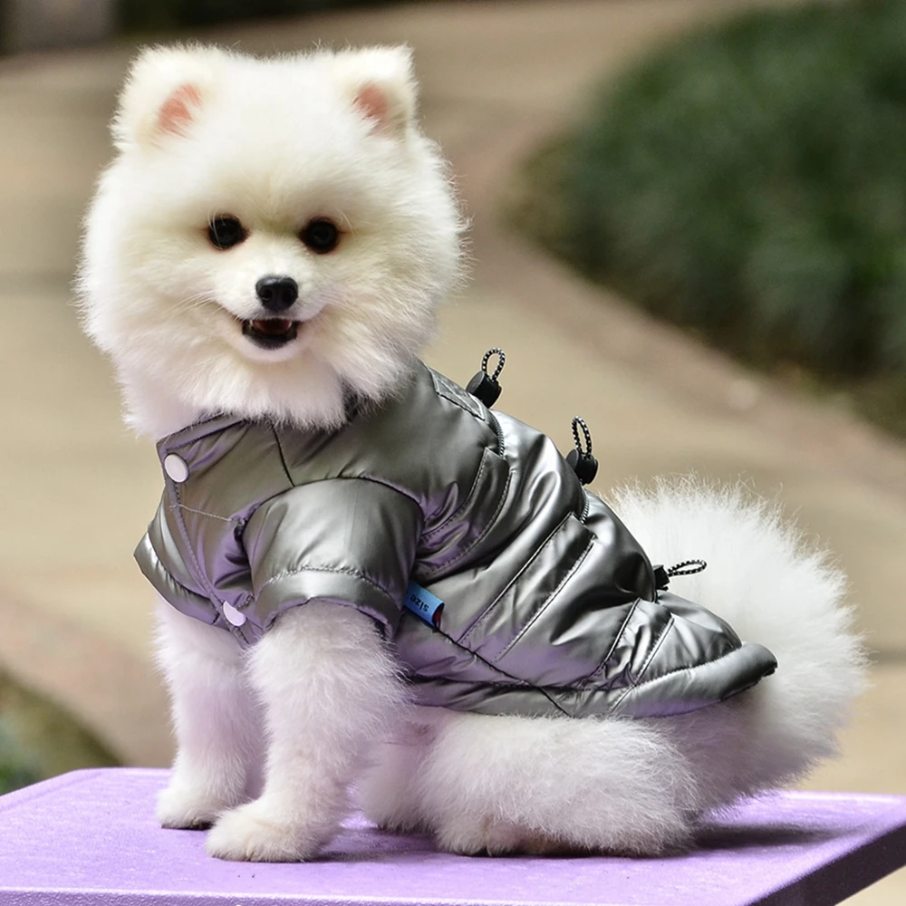 Ropa cálida de invierno para perros pequeños, abrigo grueso para cachorros, Bulldog Francés, chaqueta para Yorkshire - imagen 4