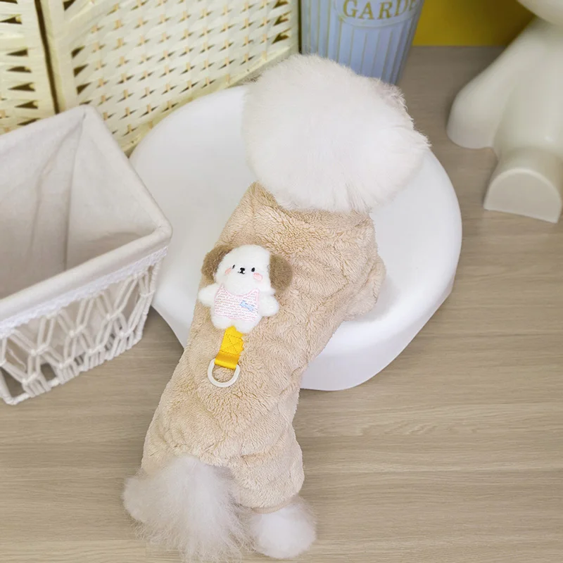 Mono para perros, ropa cálida de lana para perros pequeños y medianos, ropa para cachorros, ropa para mascotas Chihuahua, suministros para mascotas - imagen 3