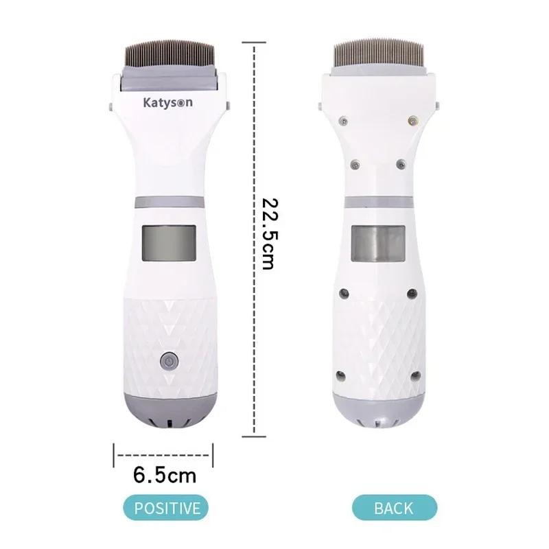 Peine eléctrico para perros y gatos, herramienta de limpieza del pelo de mascotas, puede ahuyentar piojos, pulgas, pelo largo, Accesorios de belleza para perros - imagen 2