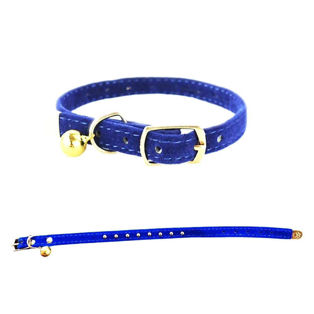 Collar de gato con campana, collares de seguridad para gatos, Collar ajustable para cachorros y perros pequeños, Collar sólido para mascotas, productos, Collar para gatos - imagen 3