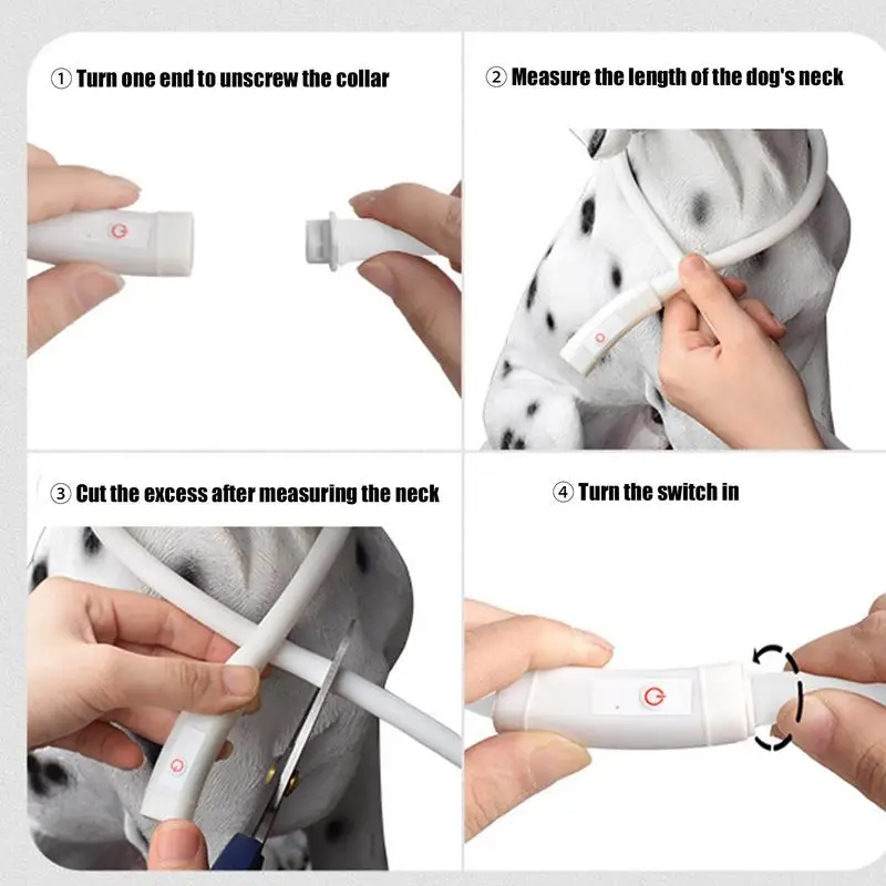 Collar de seguridad con luz Led para perro, Collar de TPU recargable por USB para mascotas, Collar de seguridad reutilizable para perros grandes, medianos y pequeños - imagen 3