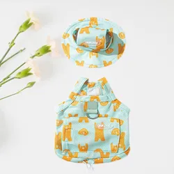 Conjunto de chaleco y sombrero verano para perros Bulldog Francés Chihuahua