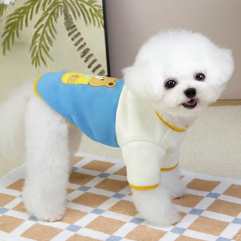 Ropa de lana para perros, jersey de invierno, suéter con capucha para perros pequeños, perro salchicha, Chiwawa Shih Tzu, ropa para mascotas, sudaderas con capucha para cachorros - imagen 3