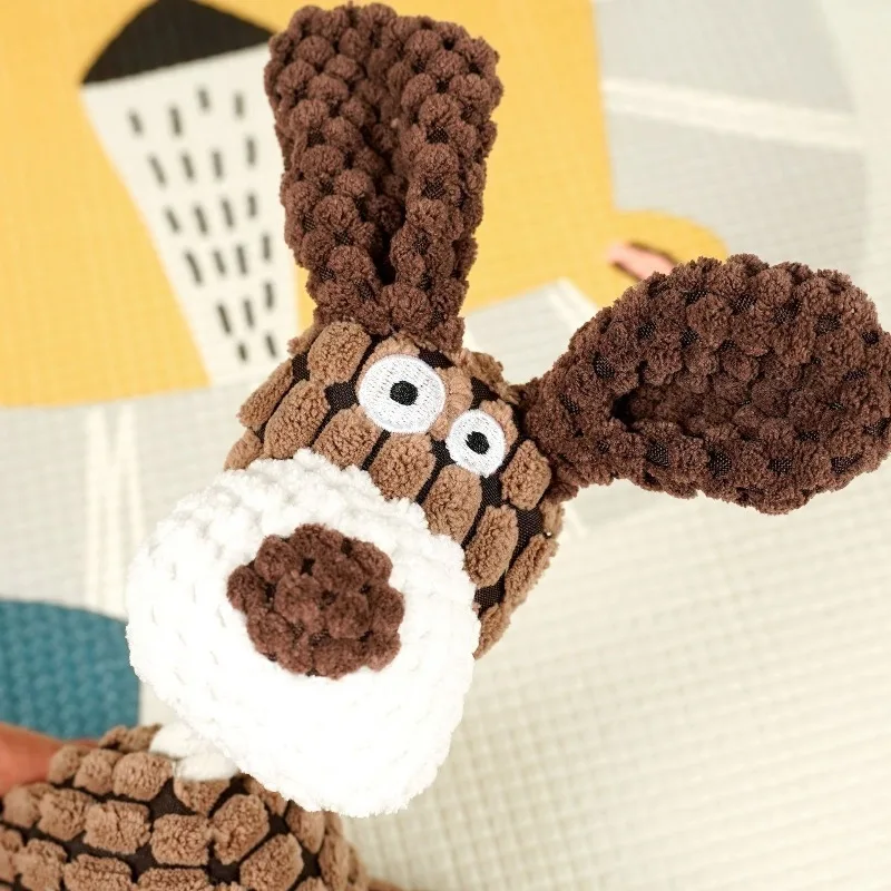 Juguete divertido para mascotas con forma de burro, juguete para masticar de pana para perros, cachorro, chirriante, hueso de peluche, Molar, juguete para adiestramiento de mascotas, accesorios para perros