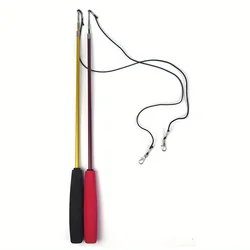 Caña con plumas para gatos – Juguete interactivo
