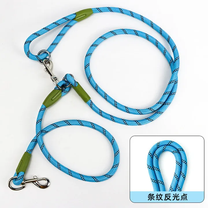 Correas de nailon reflectantes para perros, cadena de tracción, cables para correr, caminar, manos libres, cadena de cuerda para perros pequeños y grandes - imagen 5