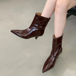 Zapatos de tacón bajo para mujer – Botines modernos de fiesta para dresscode elegante