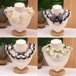 Collar de encaje con lazo para perros y gatos – estilo elegante