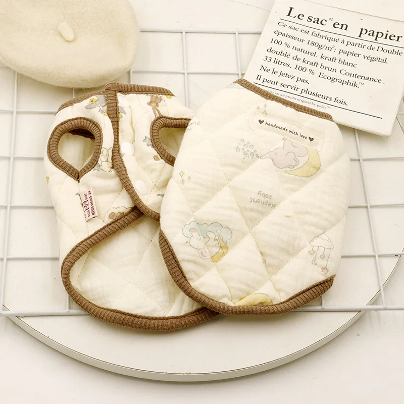 Abrigo a cuadros con burbujas para mascotas, chaleco de otoño/invierno, Top INS para perros, Parkas cálidas para perros, ropa para cachorros, ropa para perros pequeños - imagen 2