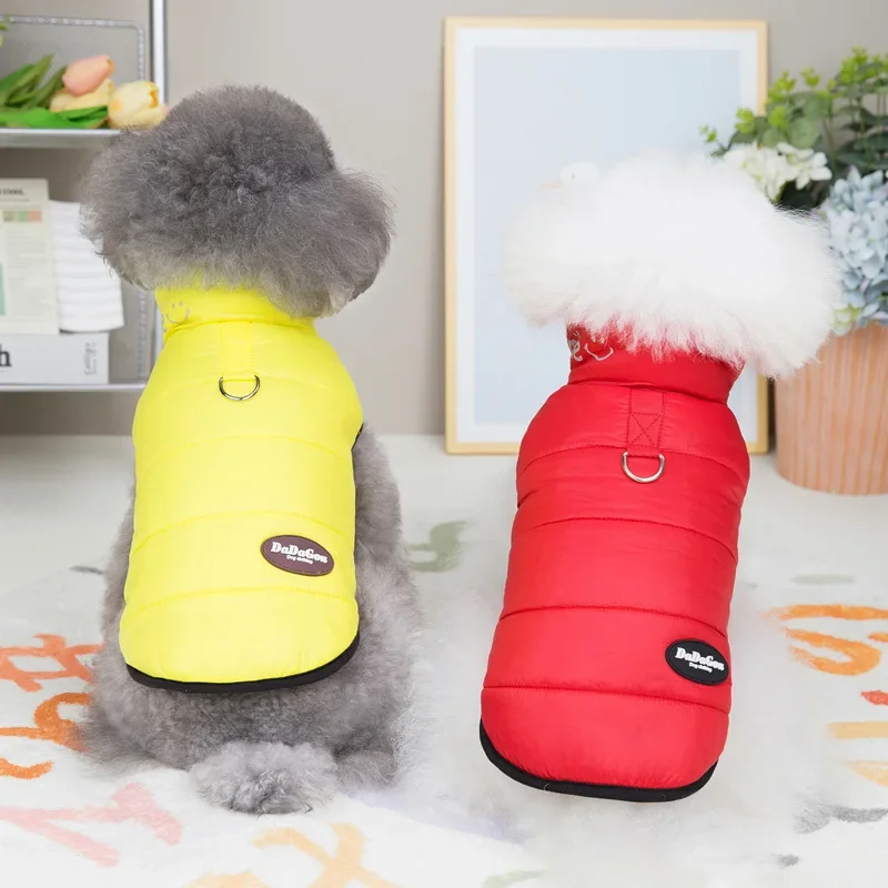 Abrigo de color caramelo para mascotas, parka de dos patas para perros pequeños, ropa para cachorros, Otoño e Invierno - imagen 3