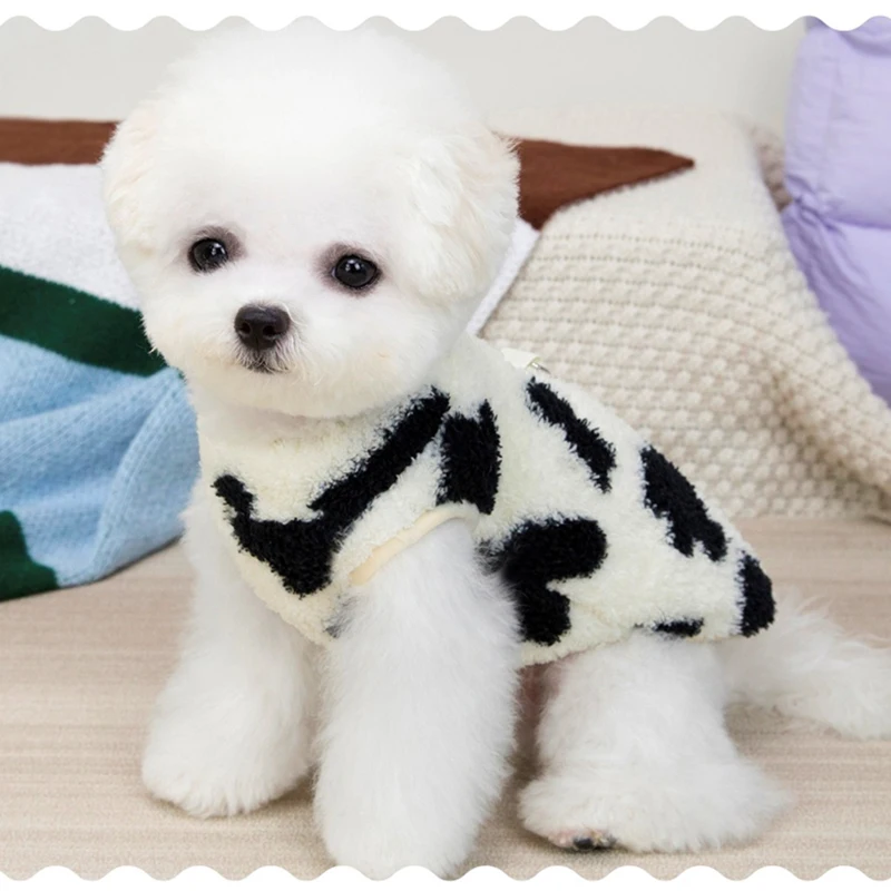 Overol de terciopelo para perros y gatos - ropa de invierno abrigada - imagen 4