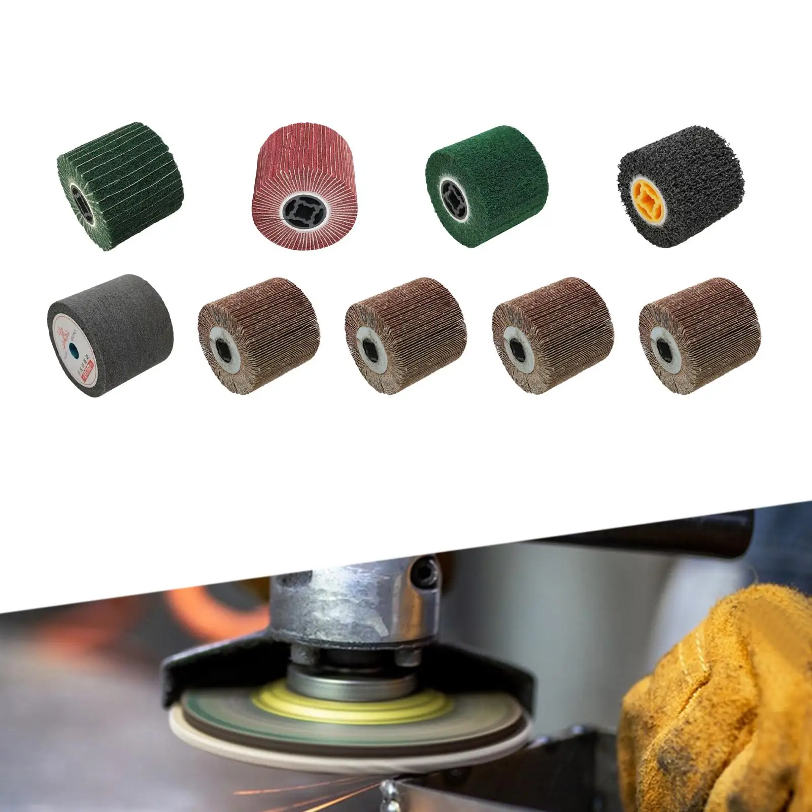 Polishing Burnishing Wheel Burnishing Polishing Wheel Drum for Burnishing Polishing Machine Surface Treatment Stainless Steel