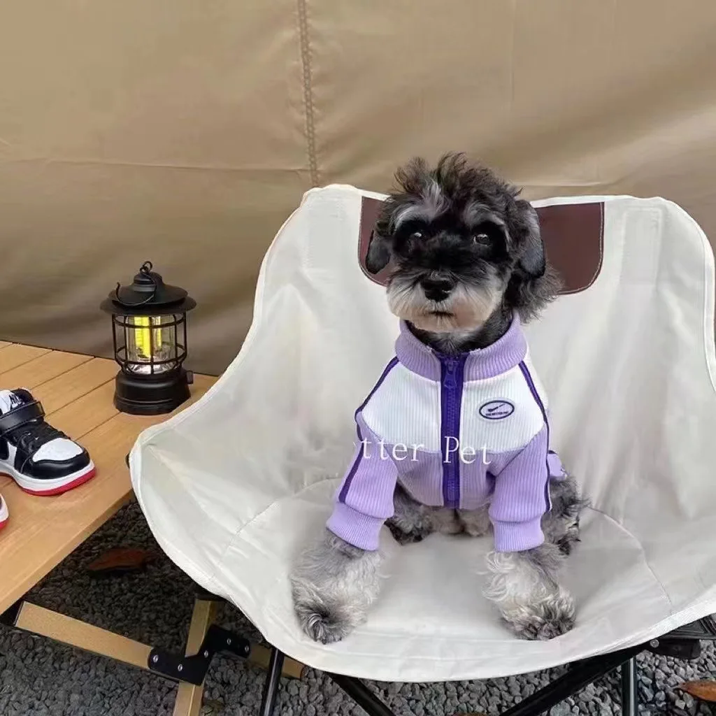 Ropa de primavera y otoño para mascotas, ropa deportiva cálida de cuatro patas, Teddy Schnauzer, mono para perros pequeños y gatos, ropa para cachorros - imagen 4