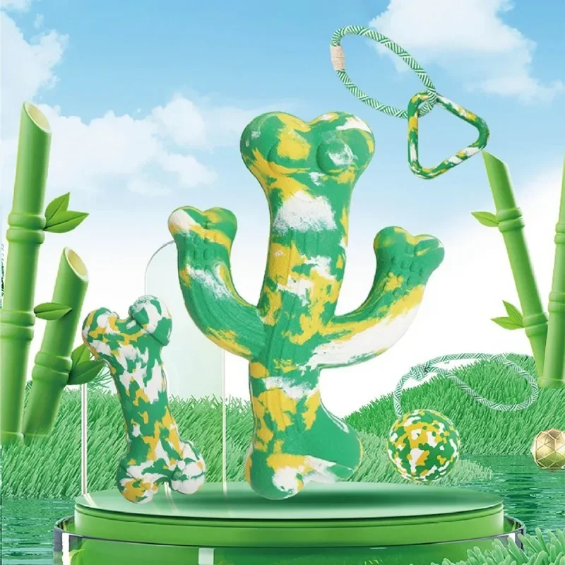 Goma Natural basada de calidad alimentaria, colores mezclados, camuflaje, limpieza de dientes de cachorro, juguetes de comida lenta, suministros para mascotas - imagen 5