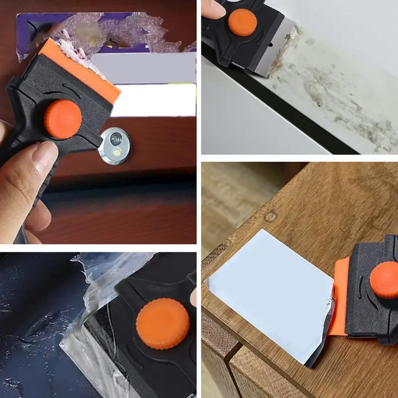 Raspador de vidrio de doble filo, raspador de cocina multiusos, herramienta de limpieza, removedor de pegatinas para ventana, cocina, horno, estufa - imagen 3