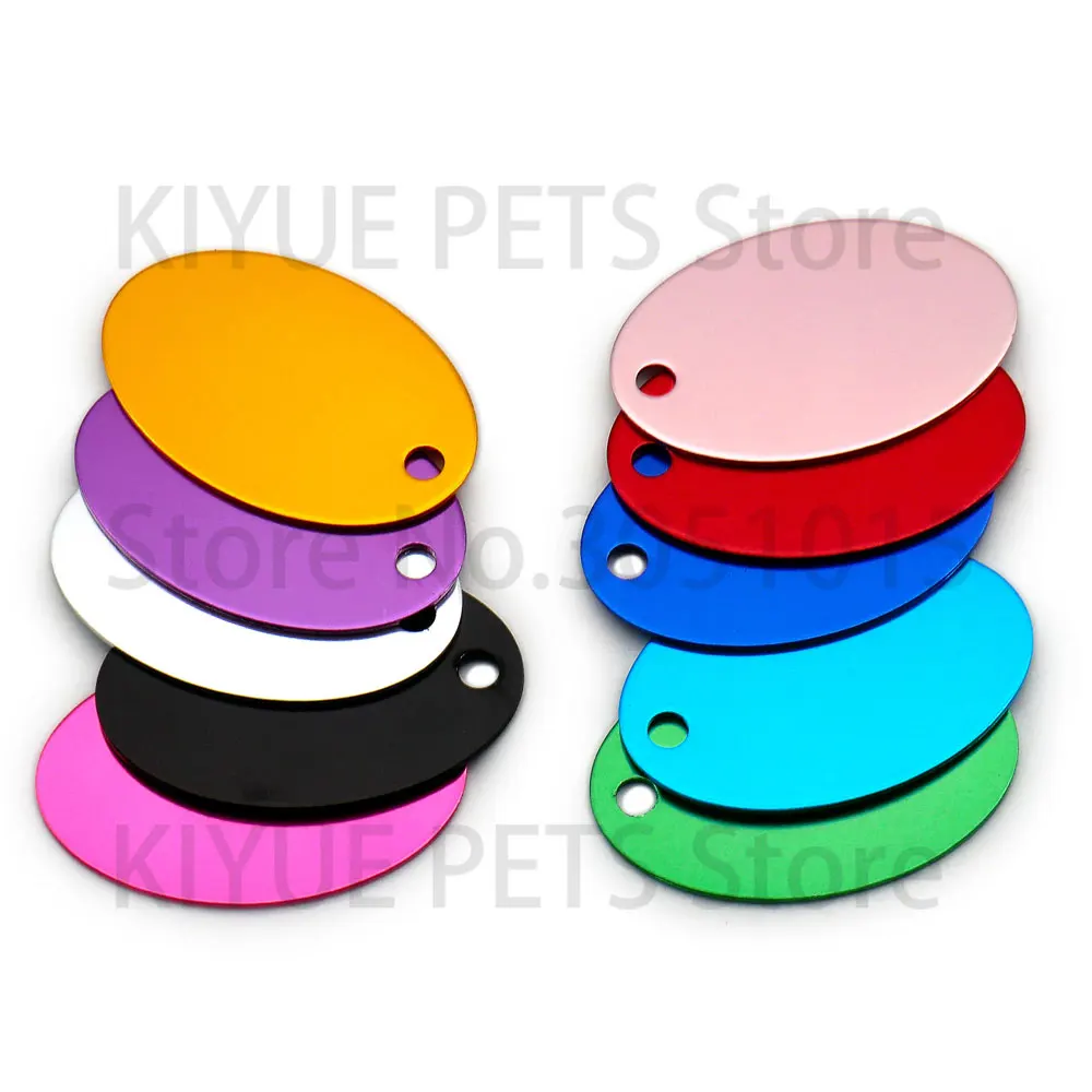 100PCS Fashionable Blank Pet Tags for Laser Engraving Personalized Dog Name Phone Number Address Cat Collar Accessories - imagen 5