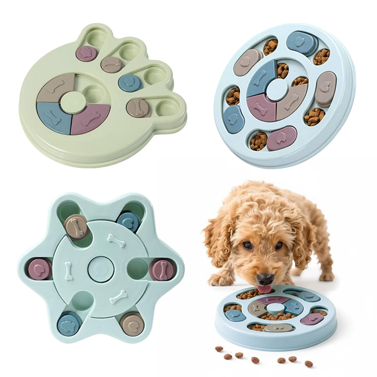 Cuenco interactivo para perros – Alimentador lento y antiansiedad - imagen 3