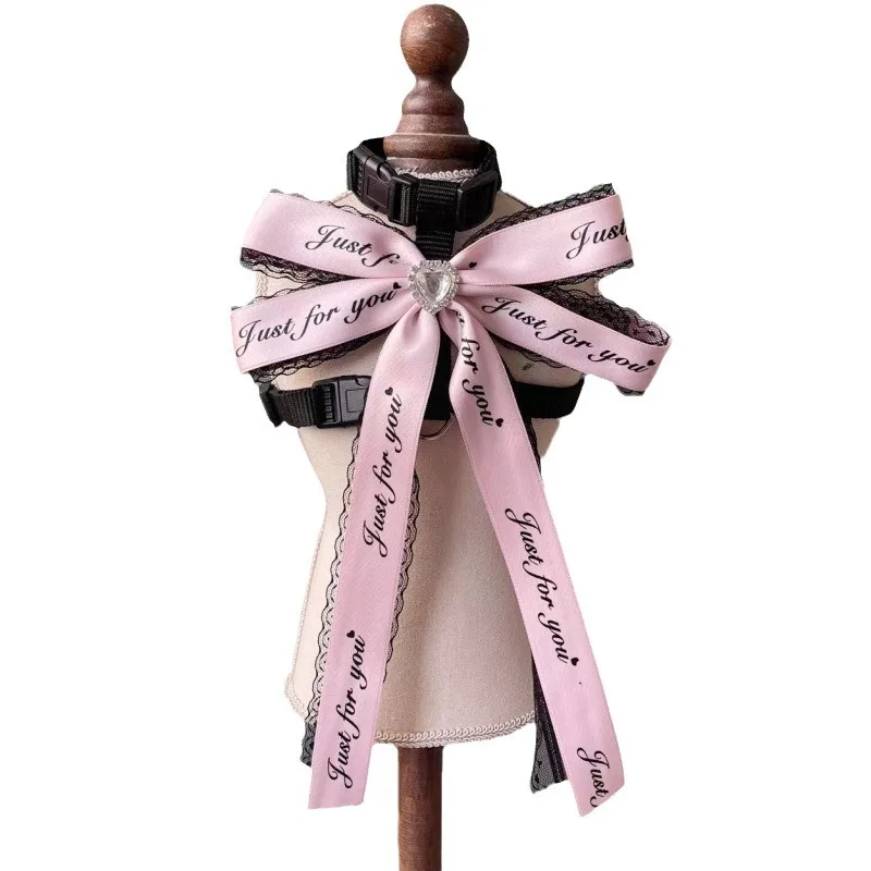 Correa para el pecho para mascotas, lazo de primavera para caminar al aire libre, gato, caminar, perro, cuerda de tracción antideslizante, Collar ajustable para cachorros - imagen 5