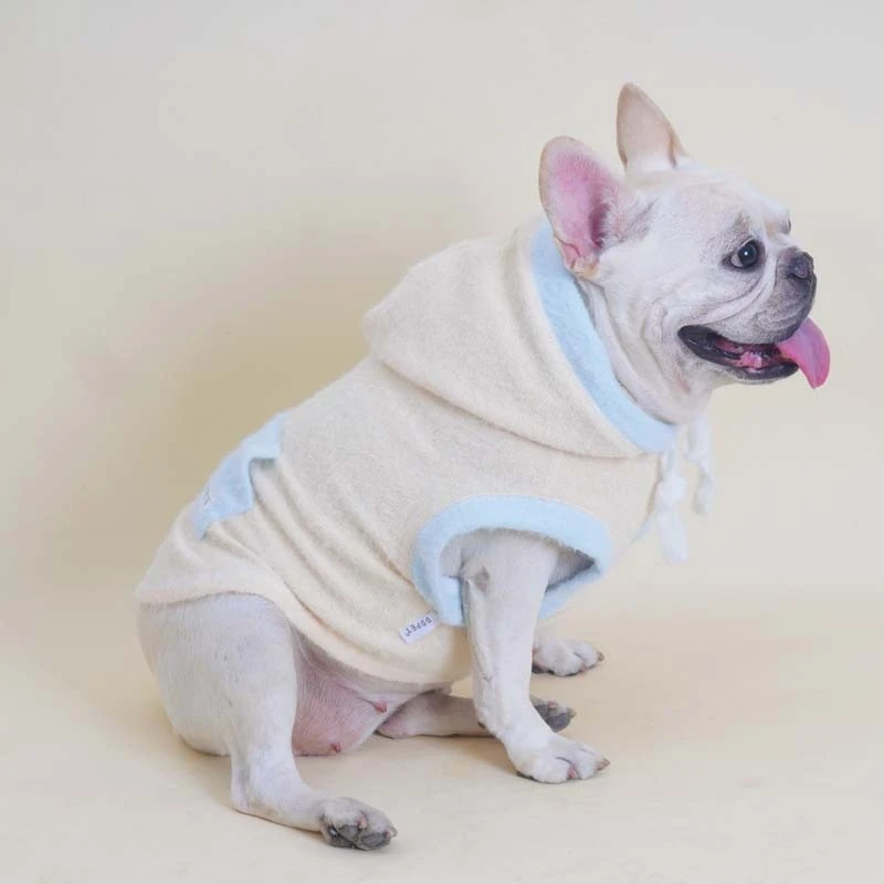 Suéter de punto con capucha de otoño e invierno para mascotas, suéter con capucha Schnauzer, lindo Sudadera con capucha para mascotas, ropa para perros pequeños - imagen 5