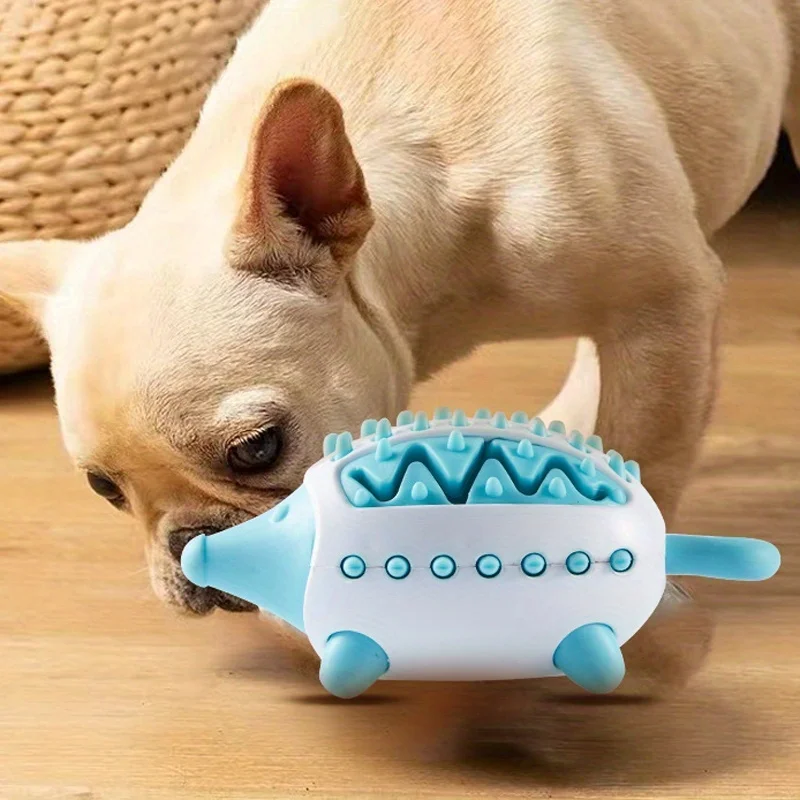 Juguetes interactivos de comida con fugas para perros, juguete de limpieza de dientes de perro resistente a mordeduras, juguete alimentador lento para mascotas, accesorios para perros y gatos - imagen 3