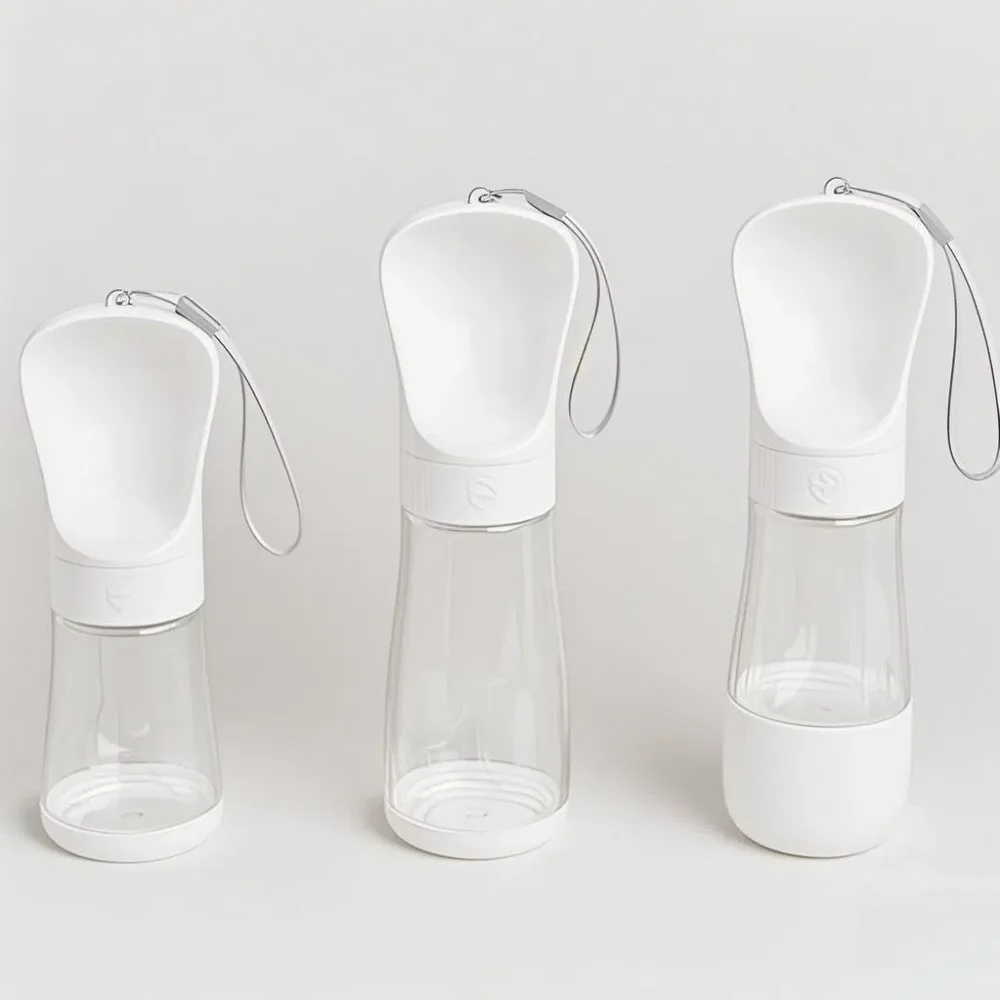 Botella de agua portátil 2 en 1 para perros con contenedor de comida para perros pequeños y grandes, cuenco para beber al aire libre, suministros de Golden Retriever - imagen 2