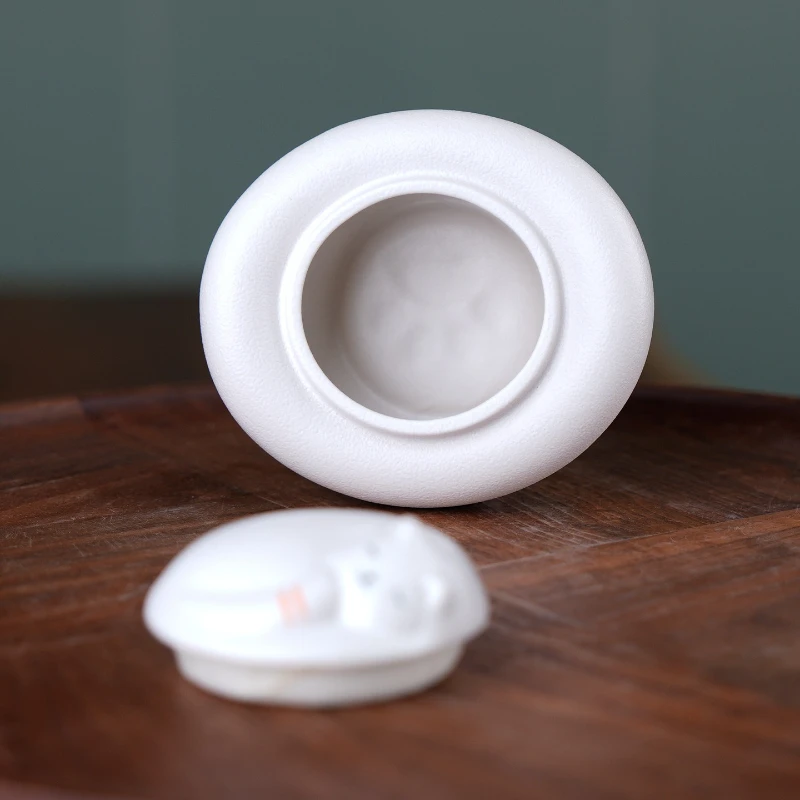 Urna para cenizas de mascotas, cajas de cendres de cerámica para gatos, cachorros, perros, gatos, gatitos, Mini urna conmemorativa, recuerdos funerarios, gatitos, suministros de productos para mascotas - imagen 4