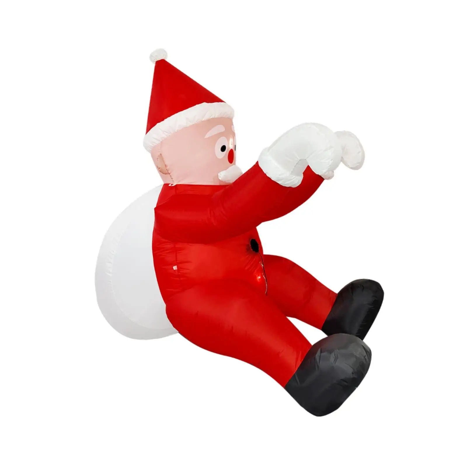 6.56 Ft Christmas Inflatable Hanging Santa Outdoor Decoration Climbing Santa 6.56 Ft Christmas Inflatable Hanging Santa Outdoor Decoration Climbing Santa