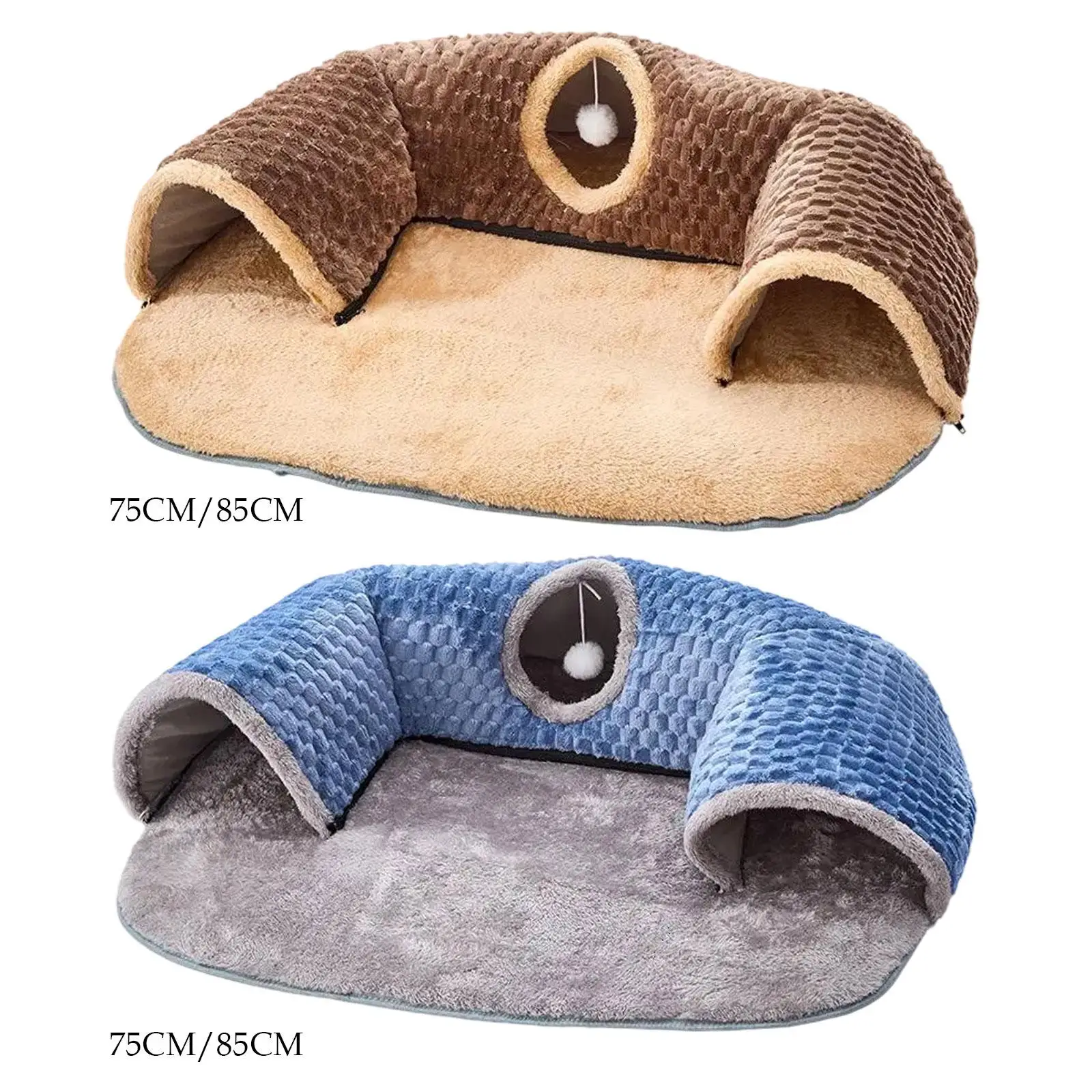 Cat Activity Center Hideout 2 in 1 Cat Tunnel Bed for Rabbit Hamster Outdoor