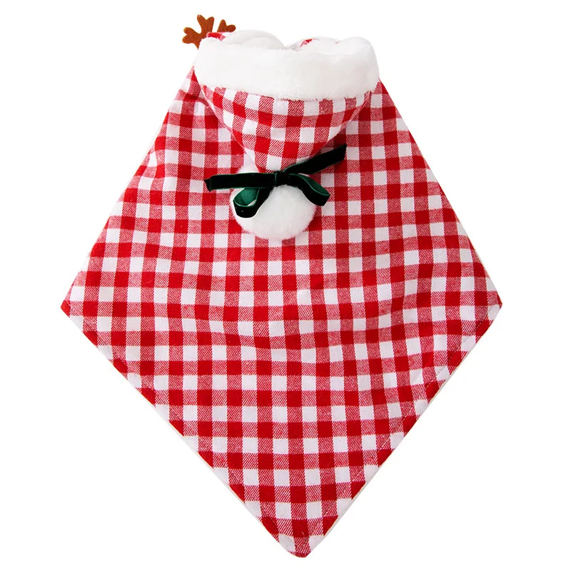 Ropa de otoño e invierno para gatos, mantas de Navidad y Año Nuevo, mantas de Año Nuevo, mantas cálidas y gruesas, ropa para perros pequeños y mascotas - imagen 5