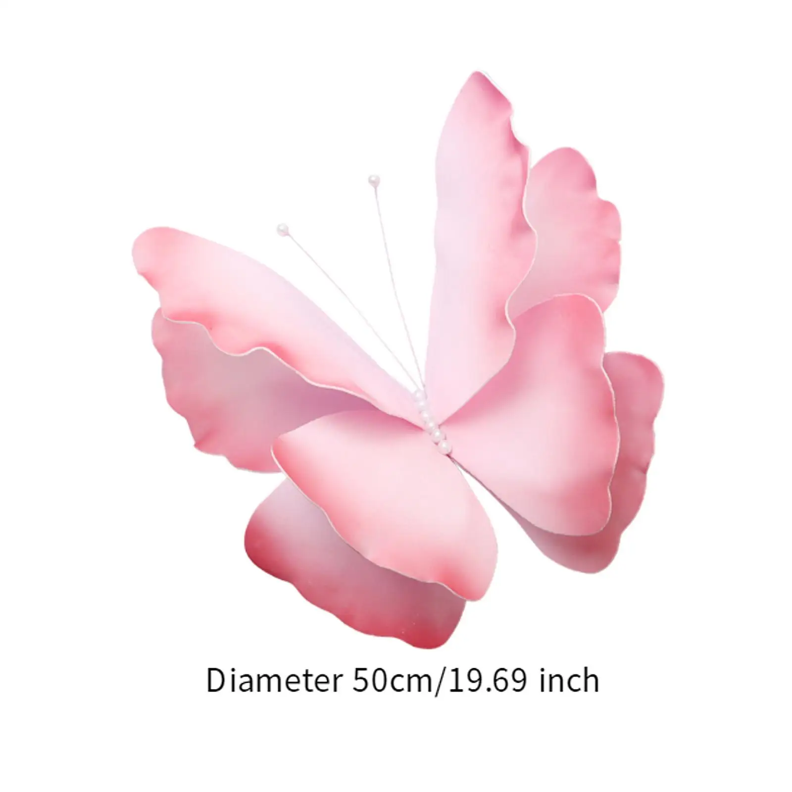 Fake Butterfly 3D 20inch Artificial Butterfly Decoration for Wedding Decorations Backdrop Garden Wall Room Decor Display Window