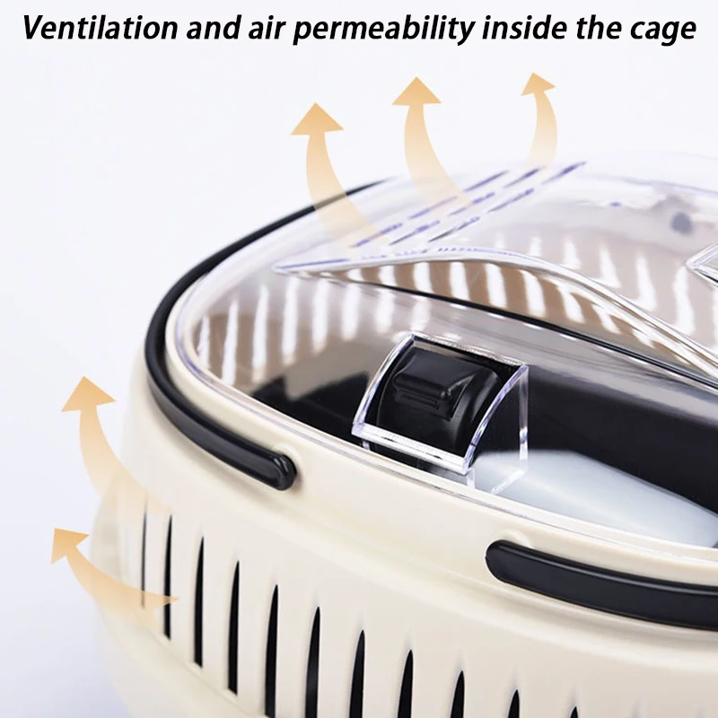 Jaula para hámster portátil para exteriores, jaula para hámster transpirable para conejos, jaulas de viaje para conejillos de indias, cesta de transporte para animales pequeños - imagen 2