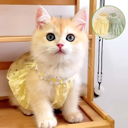 Vestido veraniego para gatos y perros pequeños – falda floral